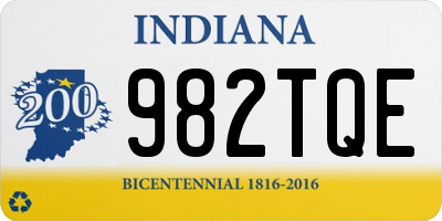 IN license plate 982TQE