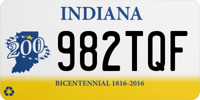 IN license plate 982TQF