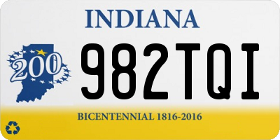 IN license plate 982TQI