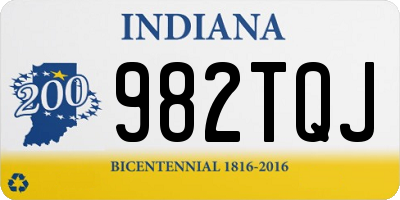 IN license plate 982TQJ