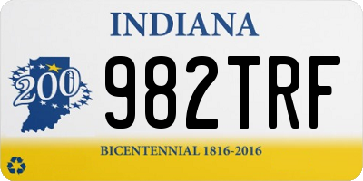 IN license plate 982TRF