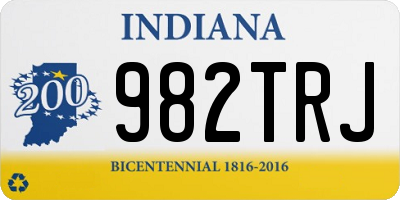 IN license plate 982TRJ