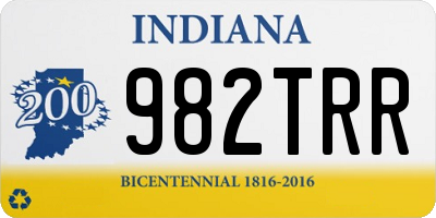 IN license plate 982TRR