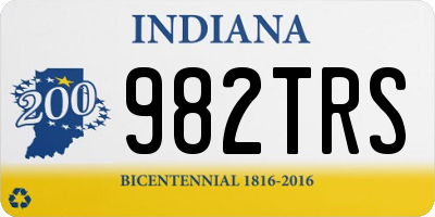 IN license plate 982TRS