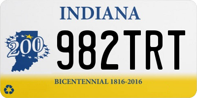 IN license plate 982TRT