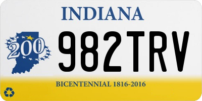 IN license plate 982TRV