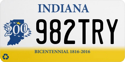 IN license plate 982TRY