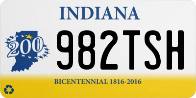 IN license plate 982TSH