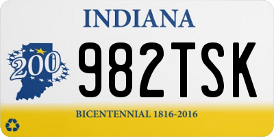 IN license plate 982TSK