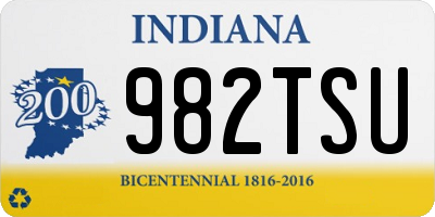 IN license plate 982TSU