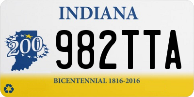 IN license plate 982TTA