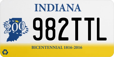 IN license plate 982TTL