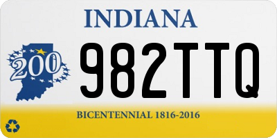 IN license plate 982TTQ