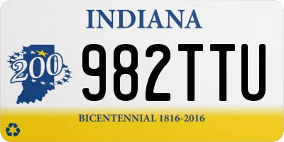 IN license plate 982TTU