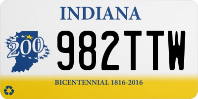 IN license plate 982TTW