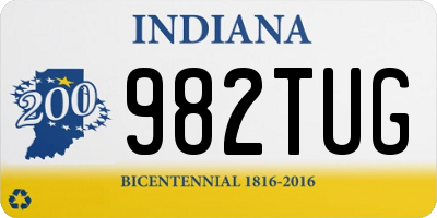 IN license plate 982TUG