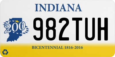 IN license plate 982TUH