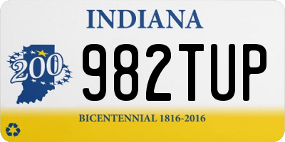 IN license plate 982TUP
