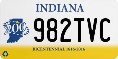 IN license plate 982TVC