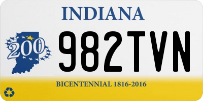 IN license plate 982TVN