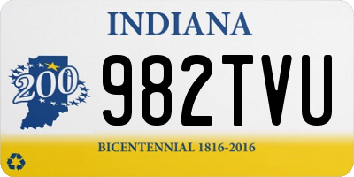 IN license plate 982TVU