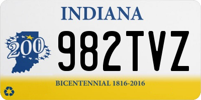 IN license plate 982TVZ