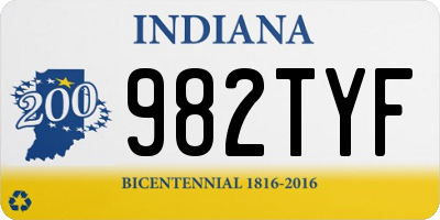 IN license plate 982TYF