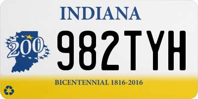 IN license plate 982TYH