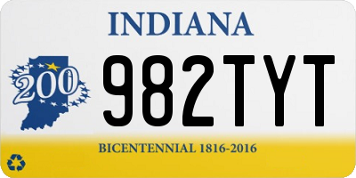 IN license plate 982TYT