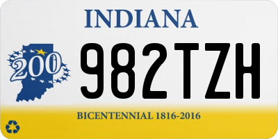 IN license plate 982TZH