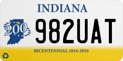 IN license plate 982UAT