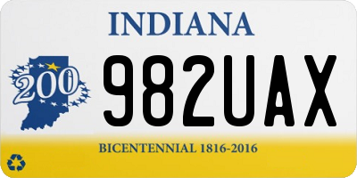 IN license plate 982UAX