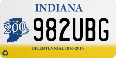 IN license plate 982UBG