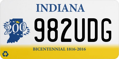 IN license plate 982UDG