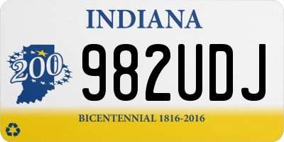 IN license plate 982UDJ