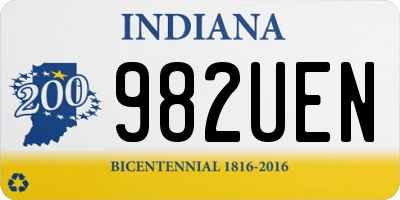 IN license plate 982UEN