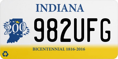 IN license plate 982UFG