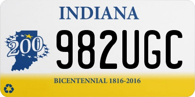 IN license plate 982UGC