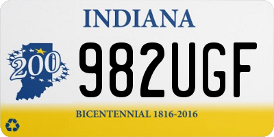 IN license plate 982UGF
