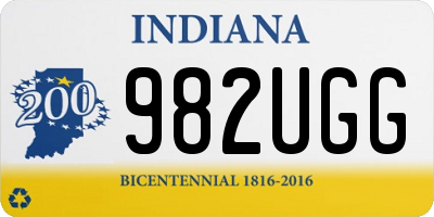 IN license plate 982UGG