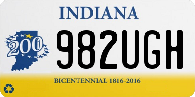 IN license plate 982UGH