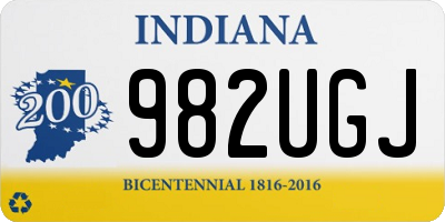 IN license plate 982UGJ