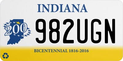 IN license plate 982UGN