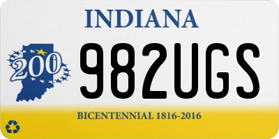 IN license plate 982UGS