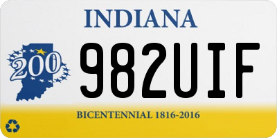 IN license plate 982UIF