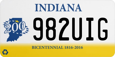 IN license plate 982UIG