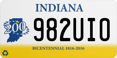IN license plate 982UIO