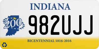 IN license plate 982UJJ