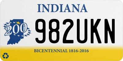 IN license plate 982UKN