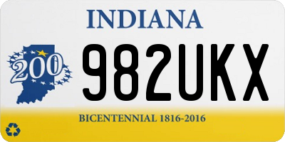 IN license plate 982UKX